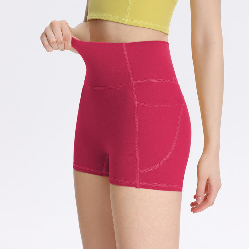 Cloud-feel High-waist Butt-lifting Thin Elastic Three-quarter-length Pants