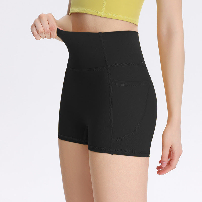 Cloud-feel High-waist Butt-lifting Thin Elastic Three-quarter-length Pants