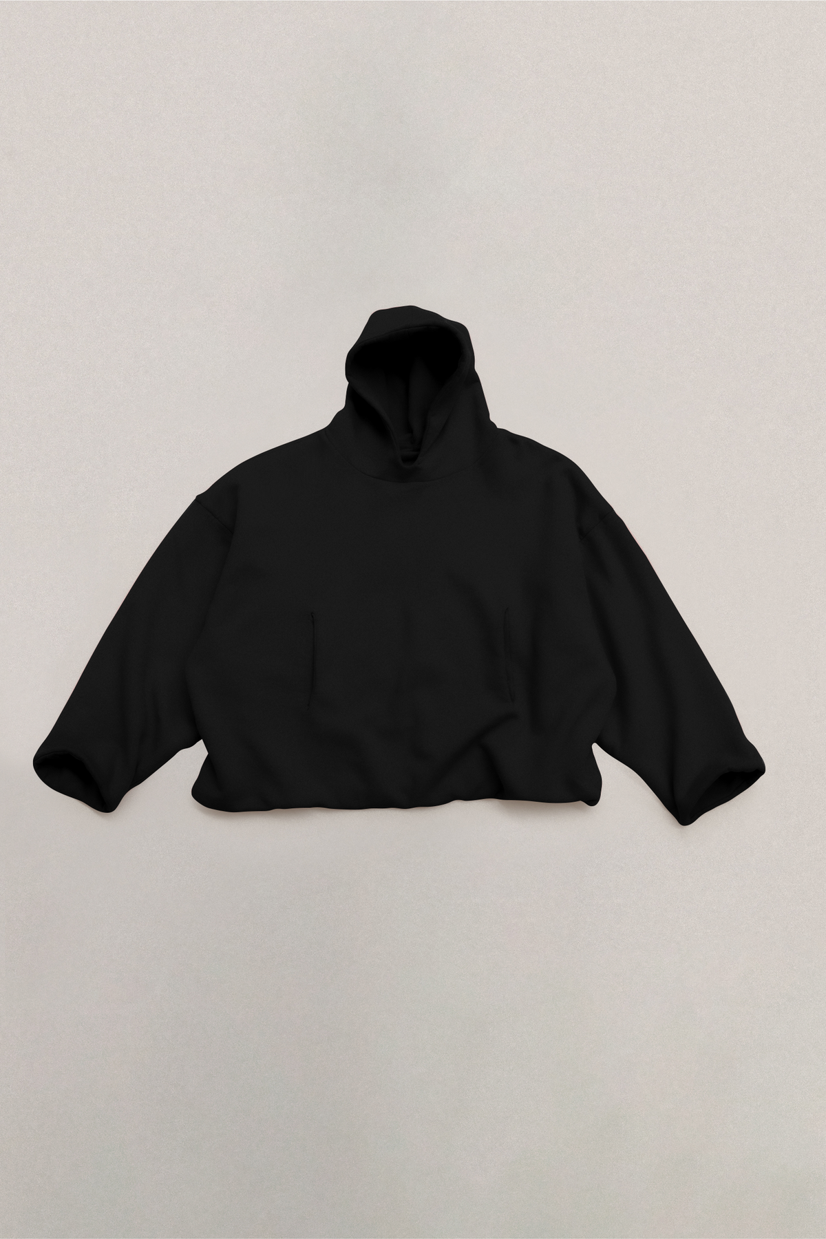DOUBLE LAYERED TRIBUTE BLACK HOODIE